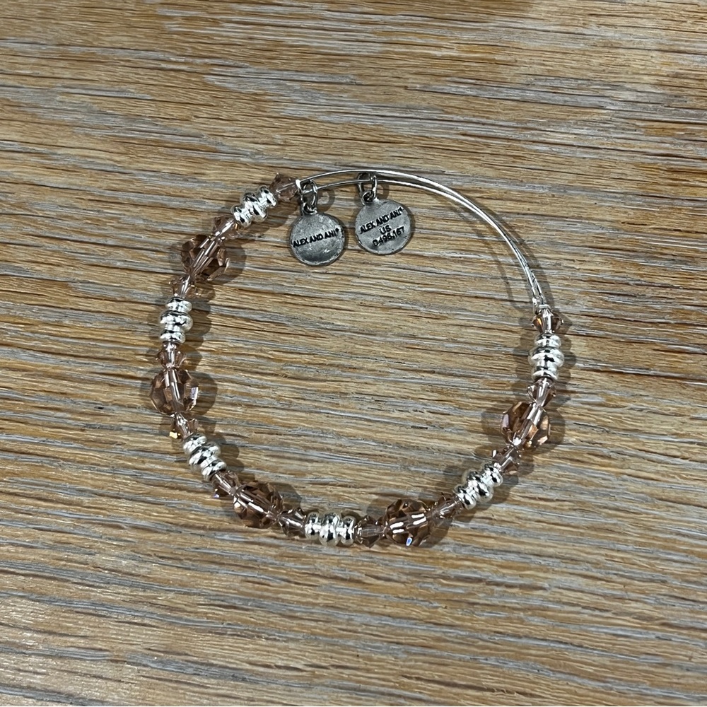 Alex and Ani Pink and Silver Bracelet